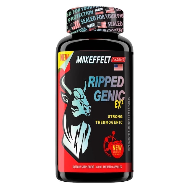Termogênico RippedGenic MaxEffect Pharma 60 Cápsulas